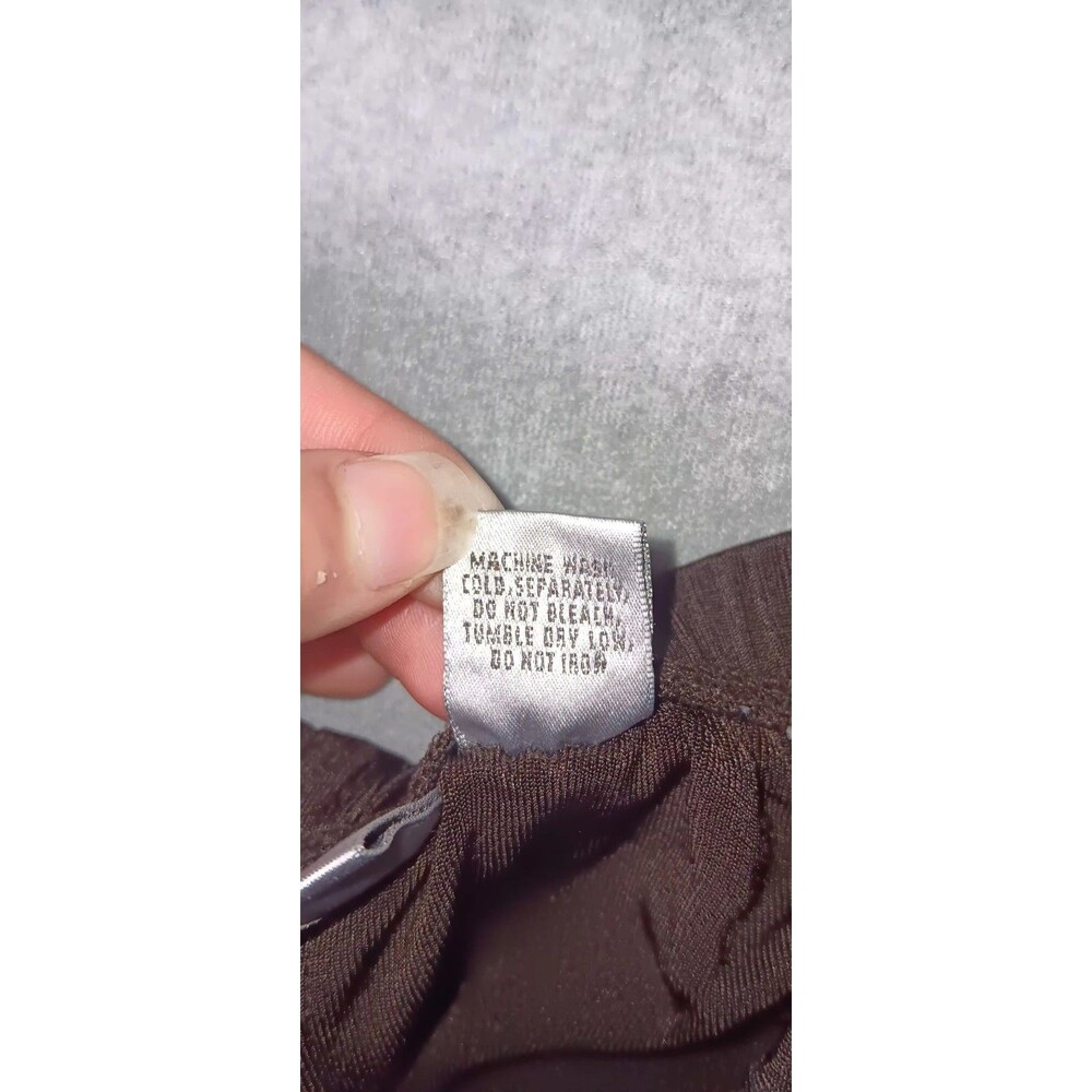 Chicos Travelers Slinky Pants Womens Size 1 Chocolate Brown Travelers Collection - Picture 9 of 10